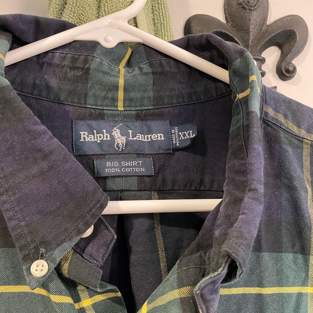 Vintage Polo by Ralph Lauren men’s XXL plaid button down shirt